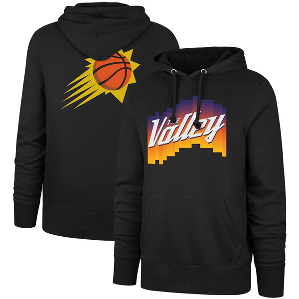 Men's Phoenix Suns 2021 Black MVP Headline City Edition Pullover Hoodie - Click Image to Close